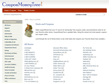 Tablet Screenshot of couponmoneytree.com